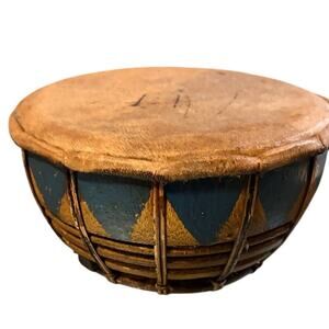 Hand Crafted Vintage African Drum. OS